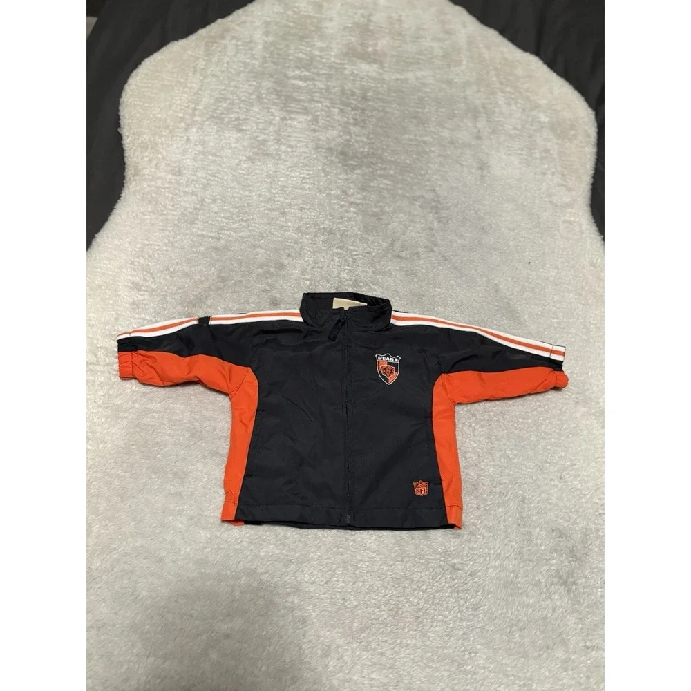Vintage NFL Chicago Bears Toddler Windbreaker Jacket Size 3/6‎ Months
